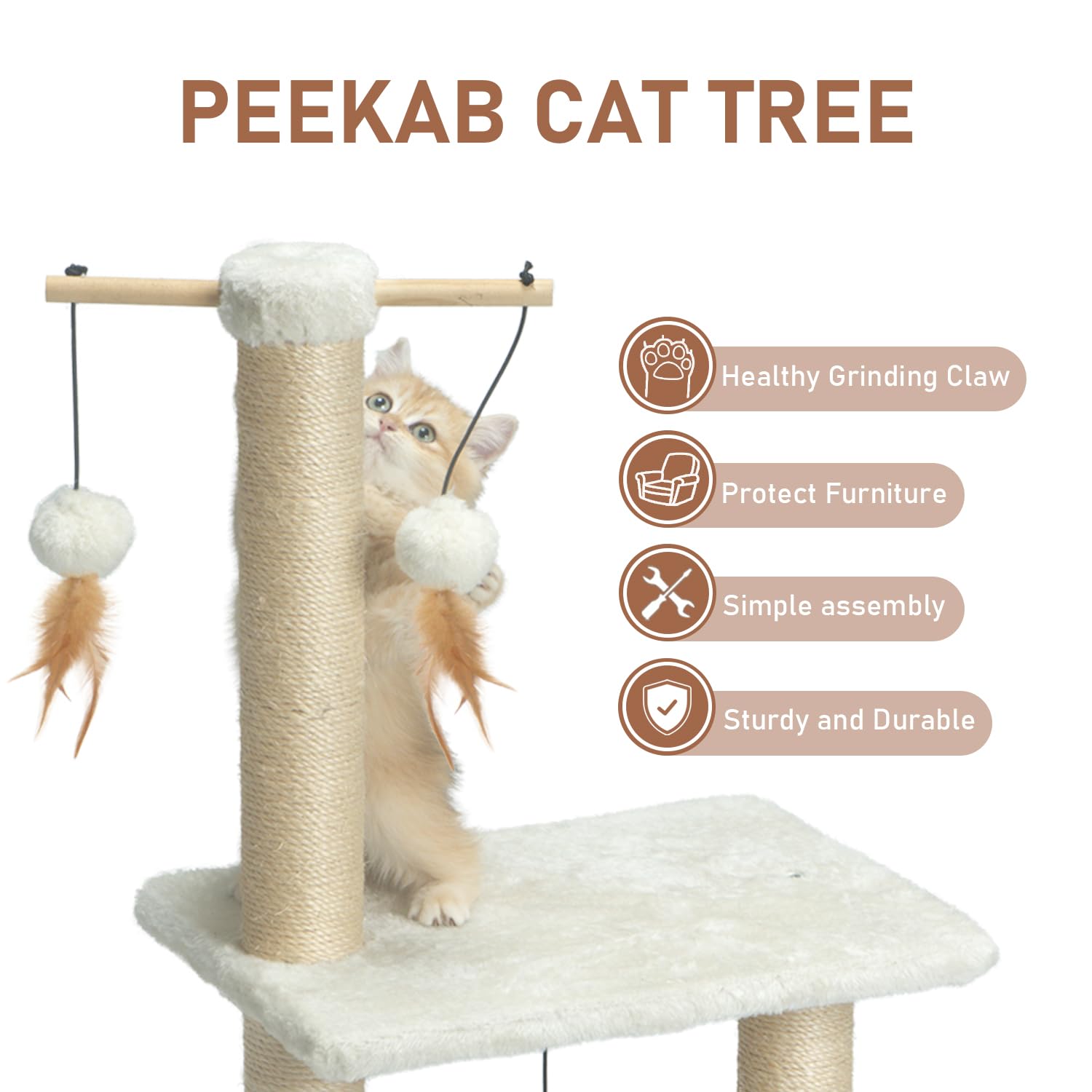PEEKAB sturdy MDF base prevents tipping during jumps.