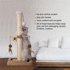 PEEKAB two-birds-branch-play for cat enrichment and chase