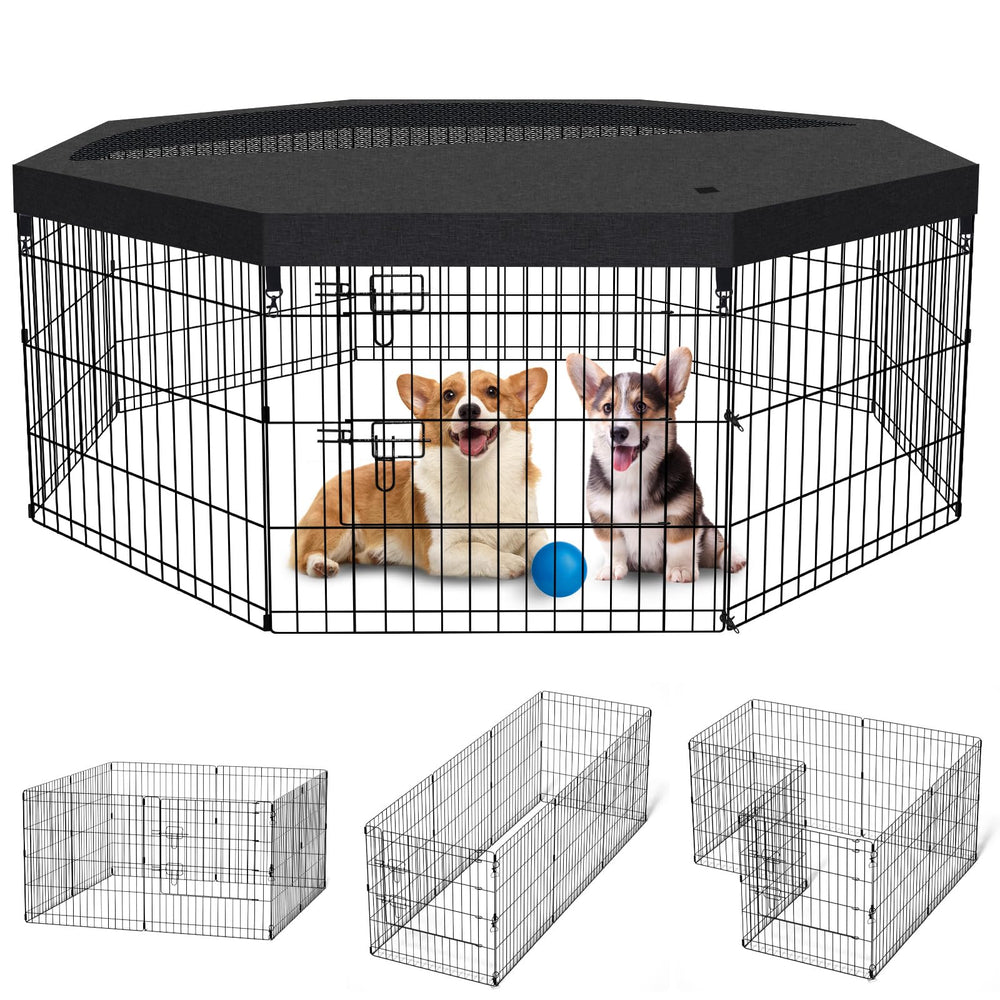 Peekaboo dog pen folded setup demonstrates easy, tool-free assembly for on-the-go use