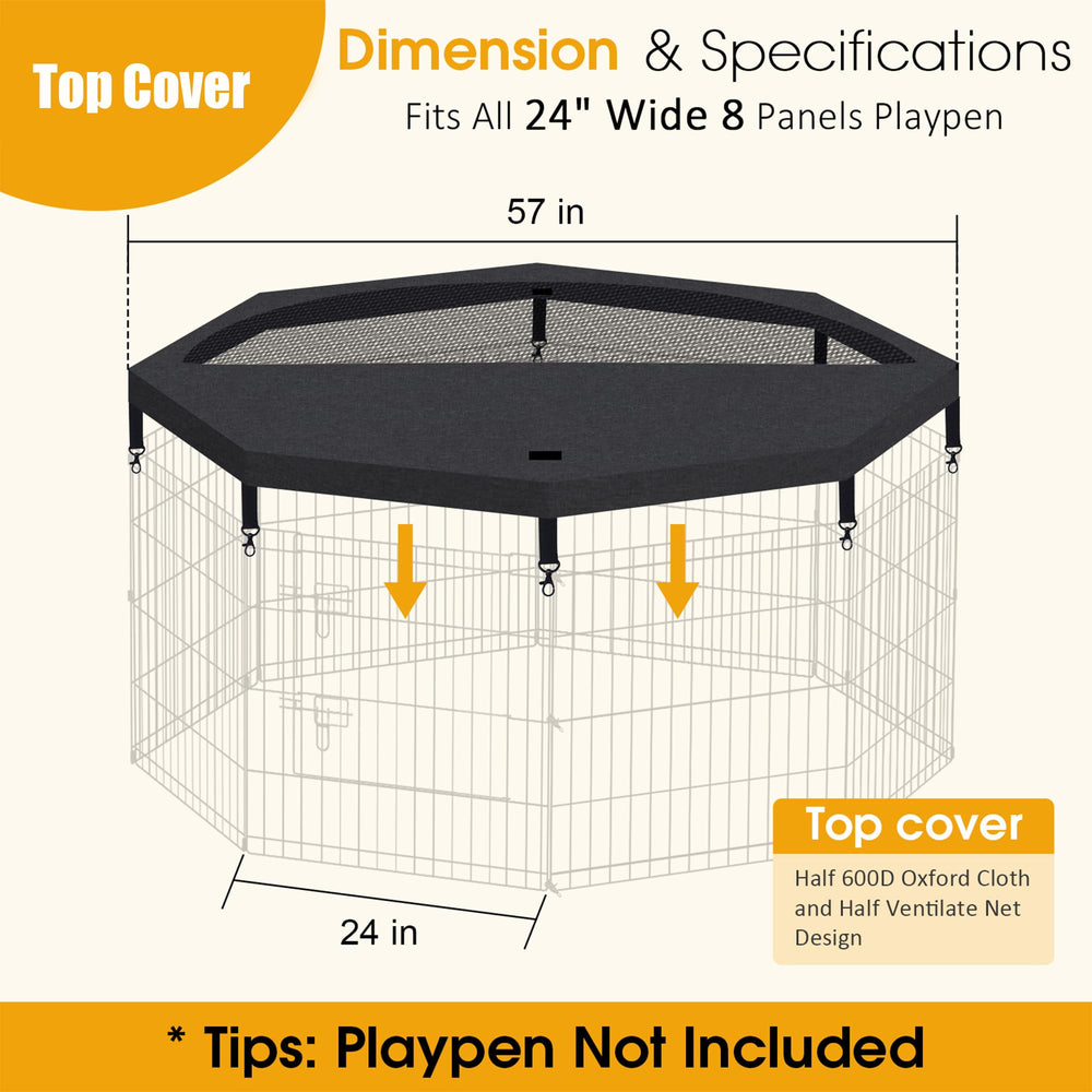 Peekaboo mesh top enables airflow while shielding the interior from dust.