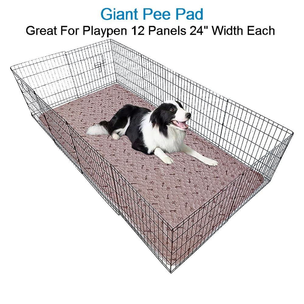 peepeego 48x96 dog pad in whelping area supports puppies