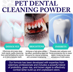 Peesnb dog breath freshening powder application shows quick daily refresh for pets