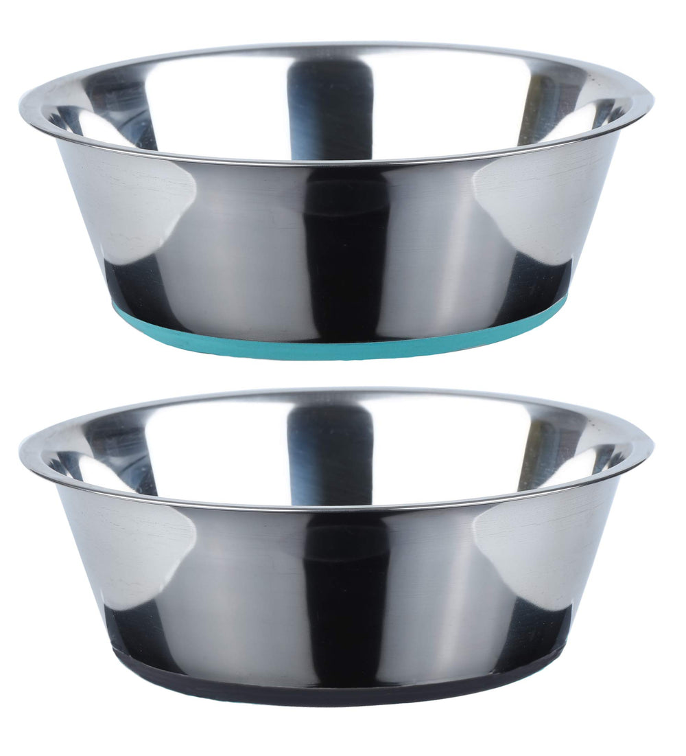 PEGGY11 deep stainless steel anti-slip dog bowl 3-cup keeps meals stable