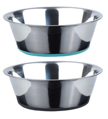 PEGGY11 deep stainless steel anti-slip dog bowl 3-cup keeps meals stable