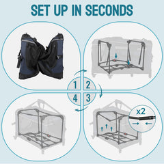 PEGIC 24-inch foldable cat carrier interior reveals roomy space and visibility for pets.