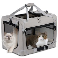 PEGIC extra large cat carrier setup demonstrates quick assembly for travel