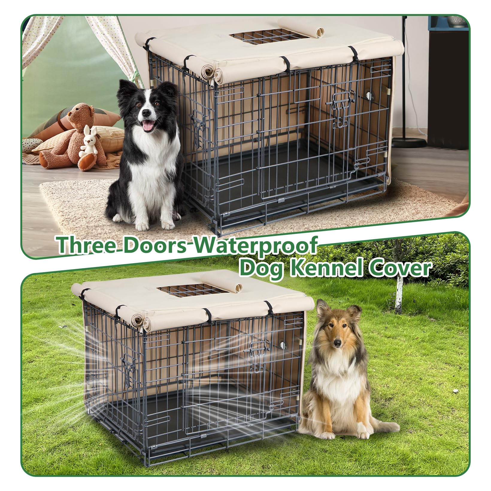 Peipaws crate cover easy cleaning keeps the space calm.