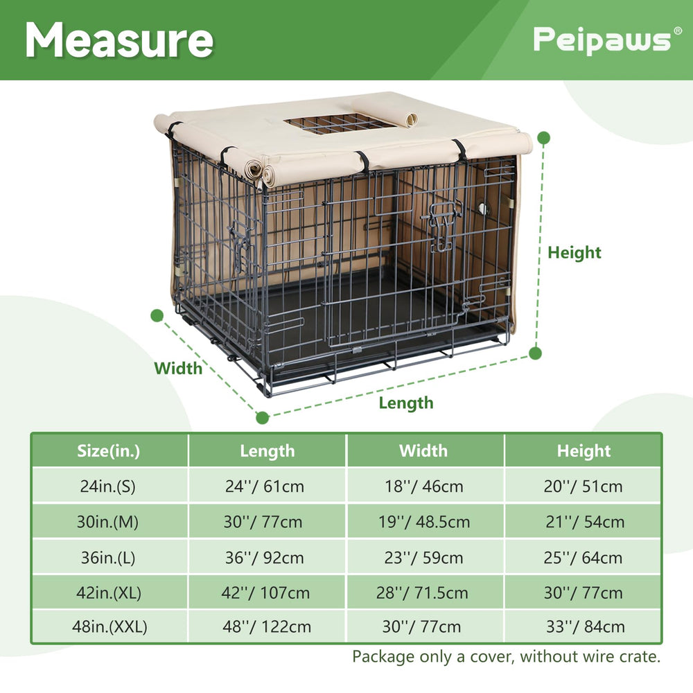 Peipaws kennel cover side water nozzle enables hydration without opening.