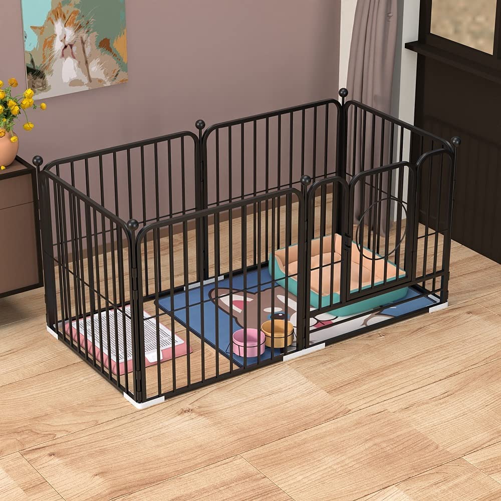 PEIPOOS dog panel wall-mounted design emphasizes added security during use.