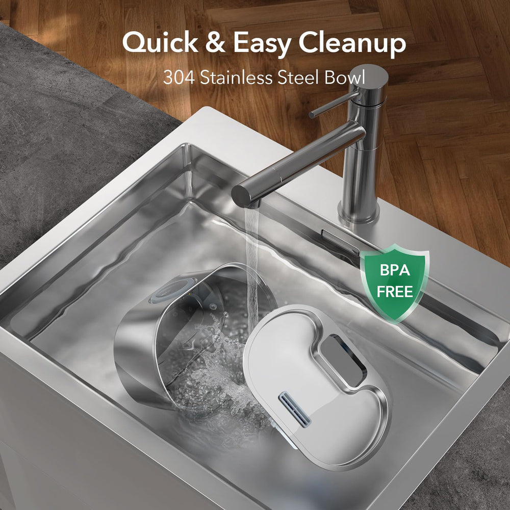 PEKTACO cat water fountain easy-clean BPA-free construction simplifies maintenance.