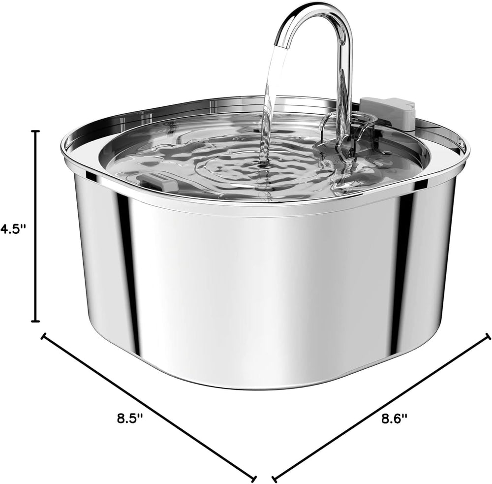 PEKTACO 108oz capacity shown for 1–3 pets between refills.