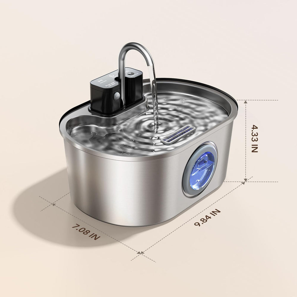PEKTACO cat water fountain placement ideas for living room, kitchen, or bedroom.