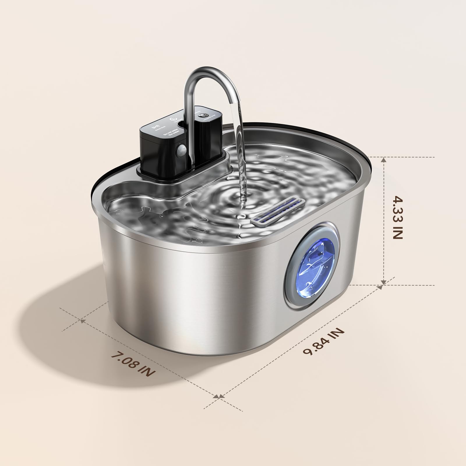 Pektaco timer mode helps conserve energy while pets drink on schedule.