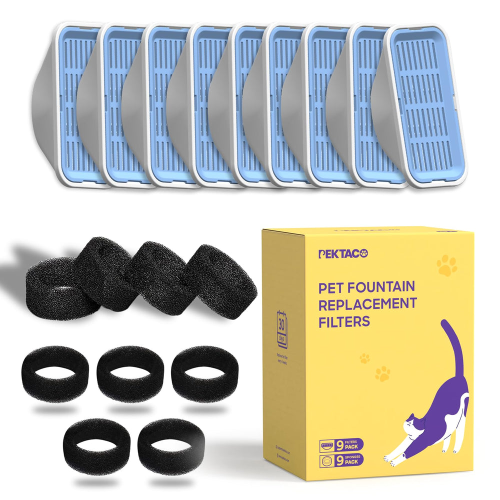 PEKTACO water fountain with filters demonstrates refreshed hydration on demand.