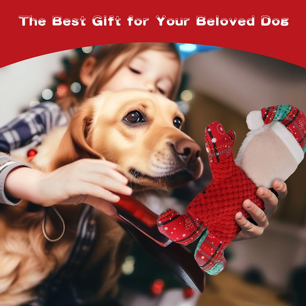 PELTEFLU dog toy tug-with-squeaker supports interactive tug-of-war sessions.