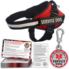 Pelto service dog vest with reflective harness and handle for safer daily walks.