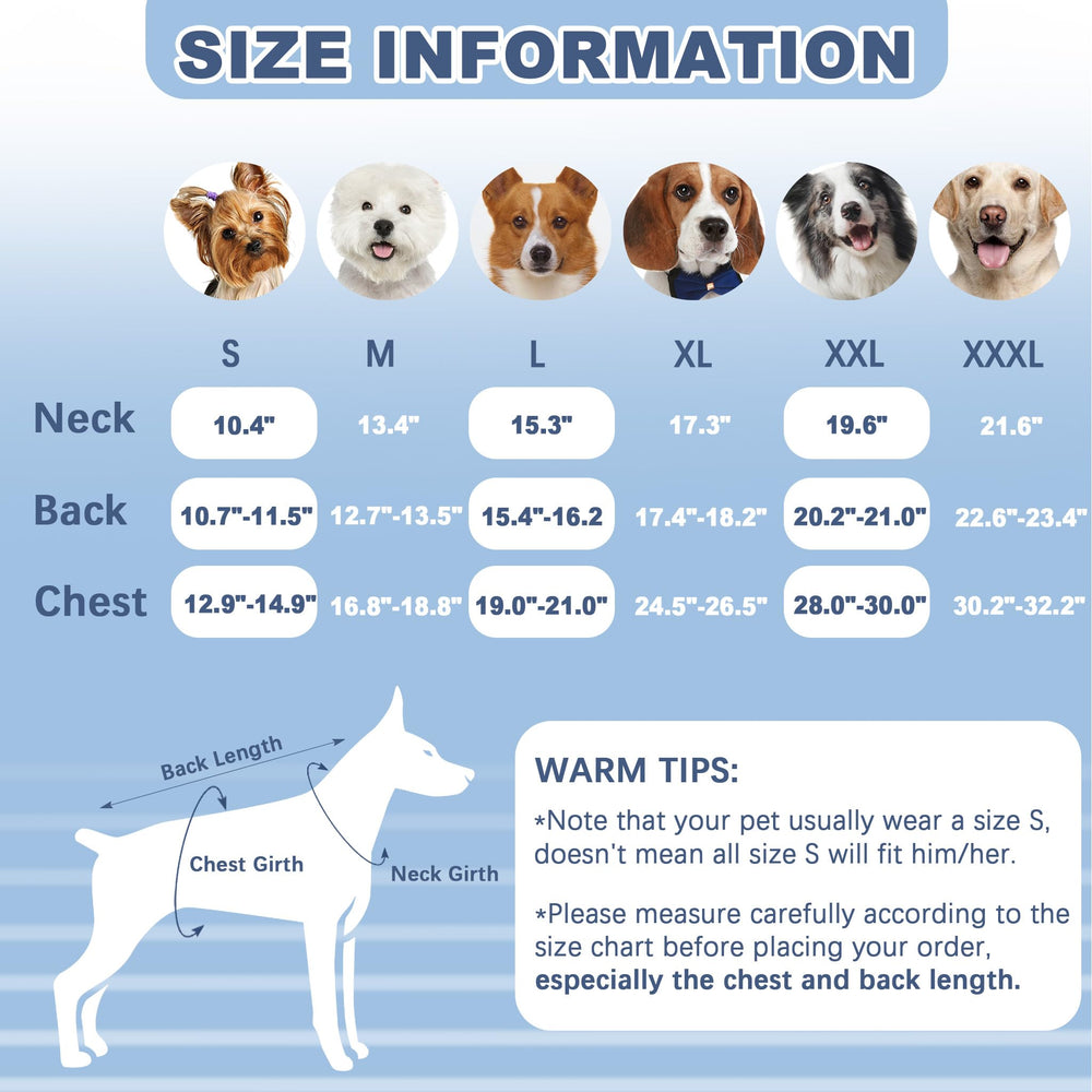 PELUKOA dog cone alternative blue large on pet prevents licking