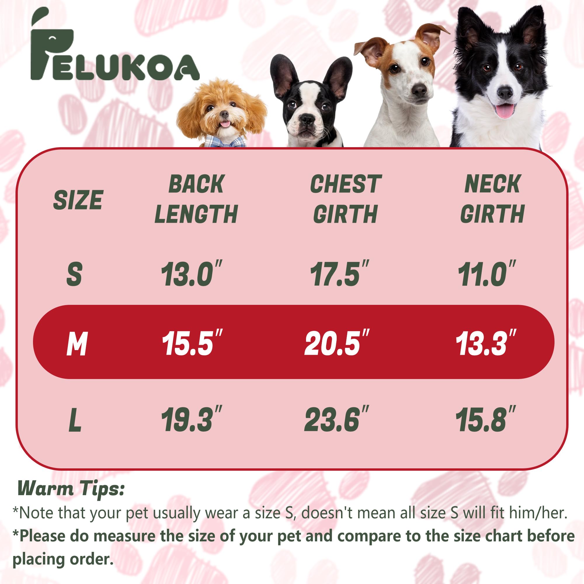 PELUKOA dog sweater leash-hole feature enables secure outdoor walks