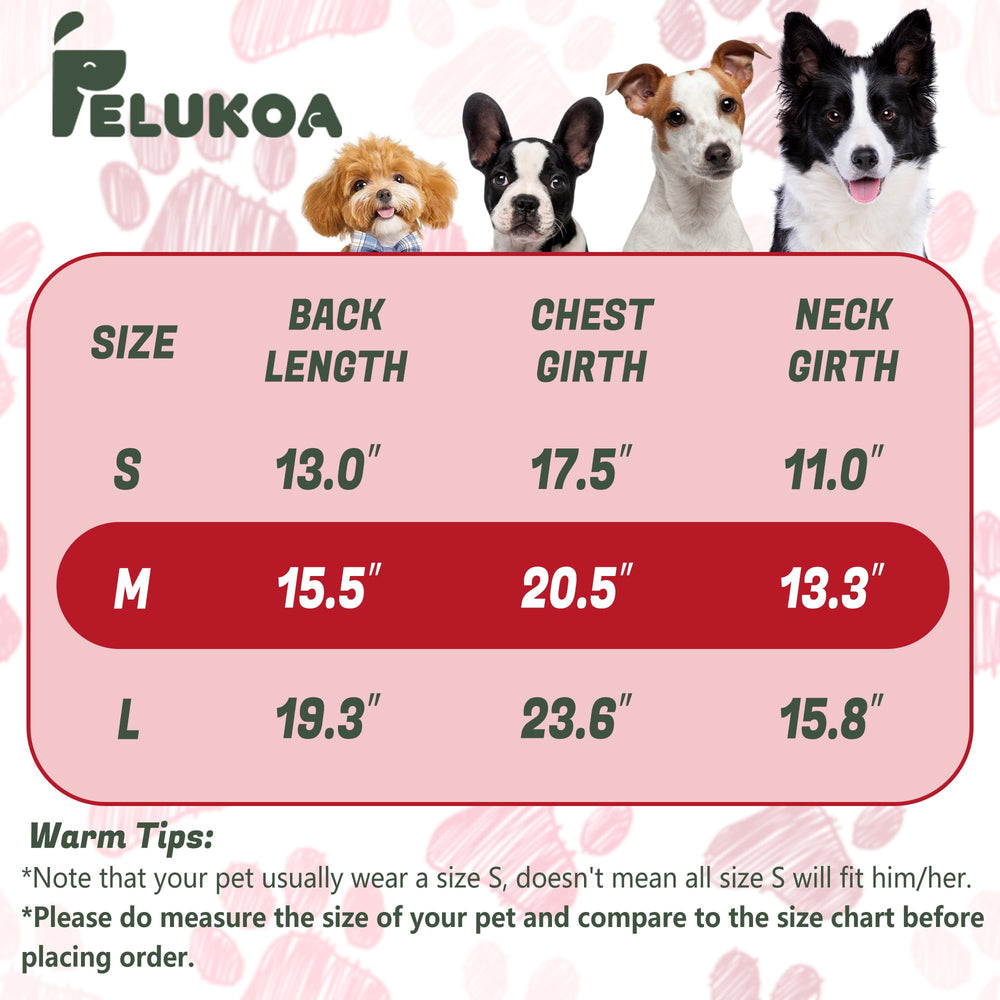 PELUKOA dog sweater leash-hole feature enables secure outdoor walks