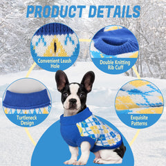 PELUKOA dog sweater worn by small-to-medium dogs showcases fit flexibility.