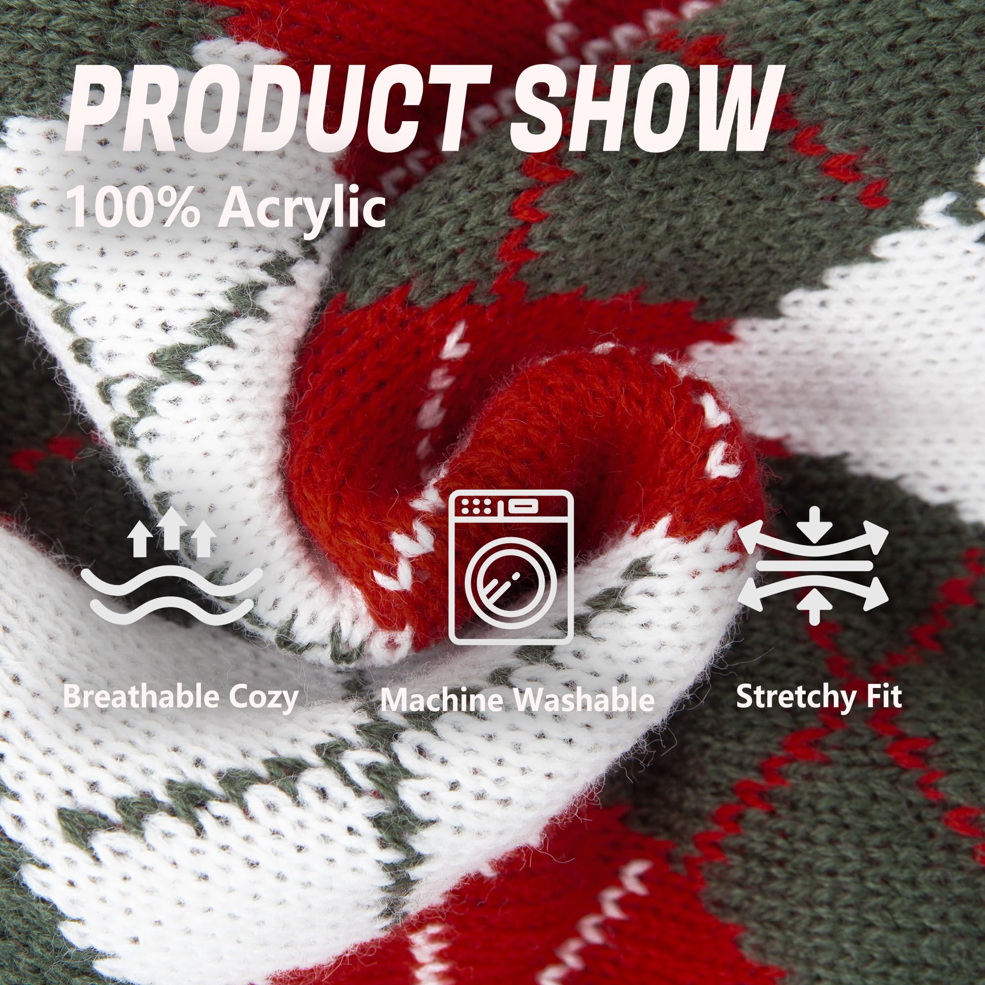 PELUKOA soft acrylic knit closeup shows breathable comfort for daily wear