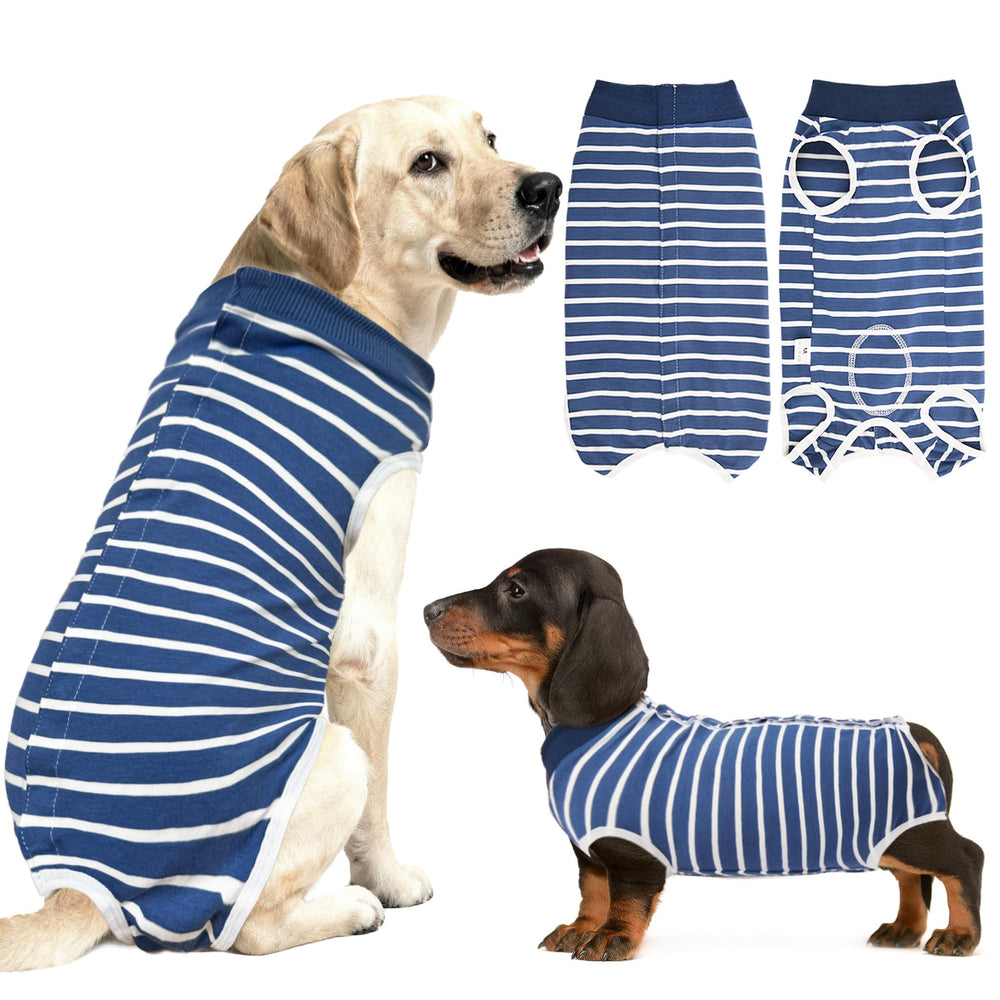 Pelukoa Recovery Suit for Dogs blue XXL wear promotes comfort and hygiene post-surgery