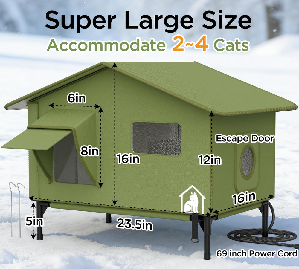 peluomoz all-weather waterproof fabric protects from rain and snow.