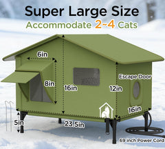 peluomoz all-weather waterproof fabric protects from rain and snow.