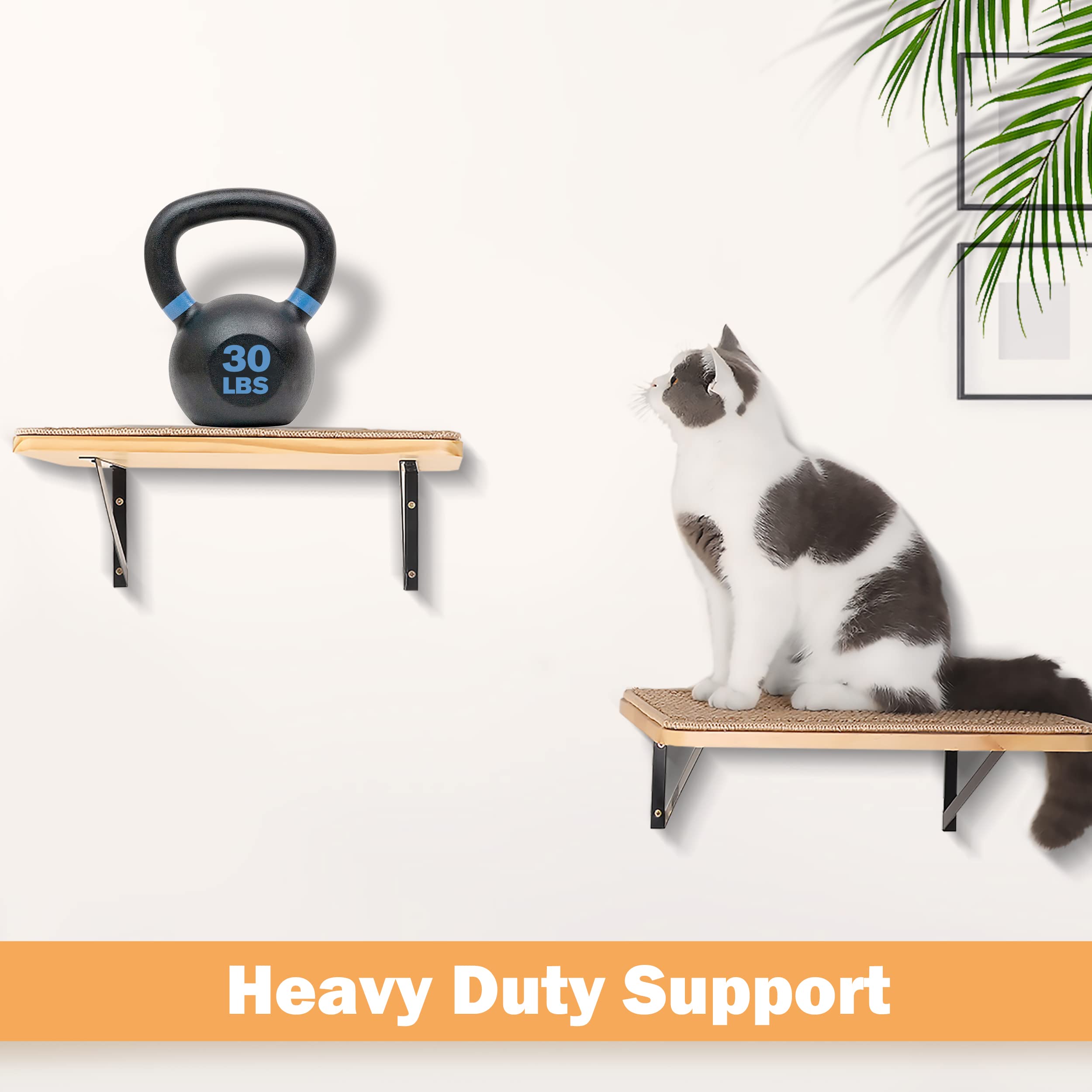 PELUMOZ cat climbing shelf wooden design blends with home decor.