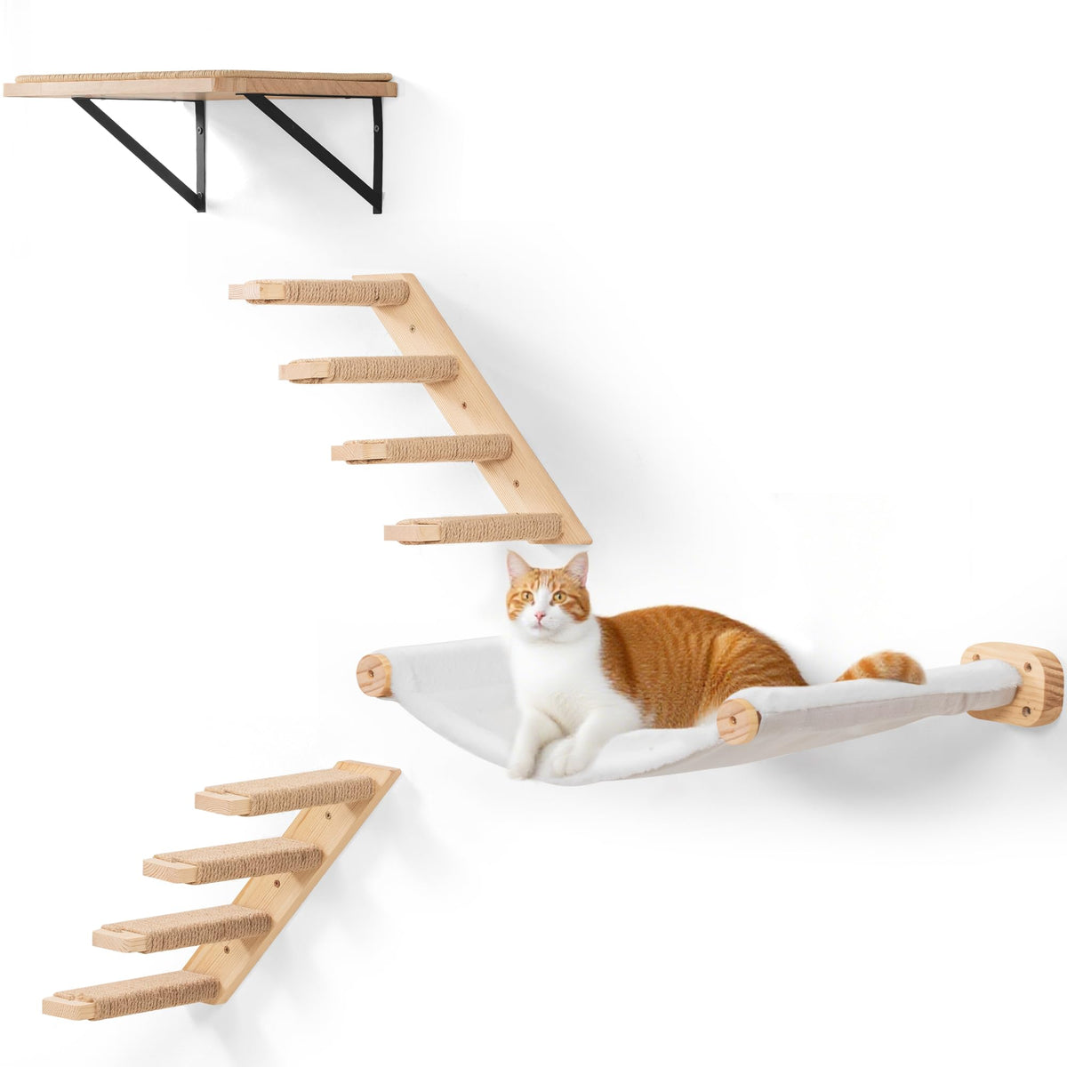 PEL UOMOZ cat wall shelves hammock close-up for a cozy resting spot.