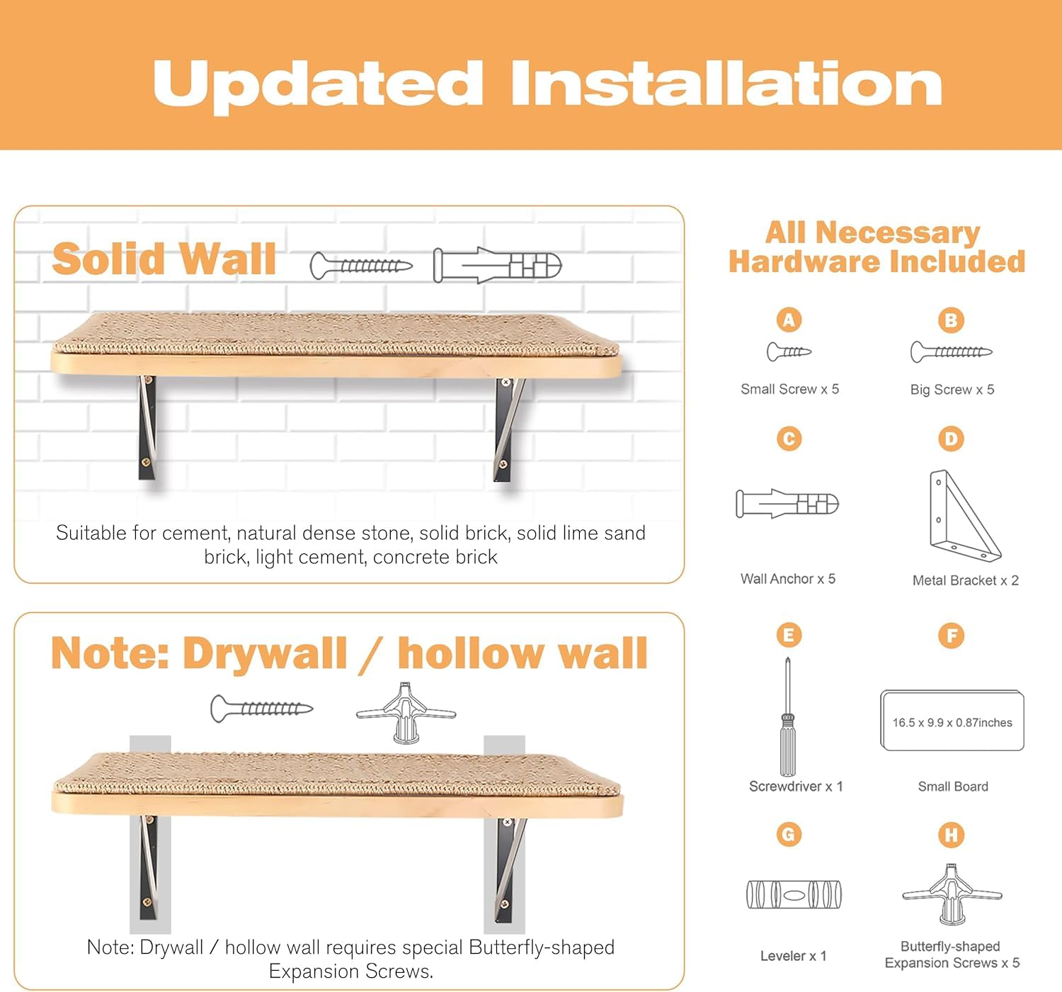 PELUMOZ easy installation with drill and screws for quick setup