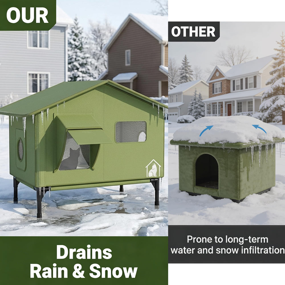 peluomoz heated pad warmth shows comforting warmth for outdoor cats.