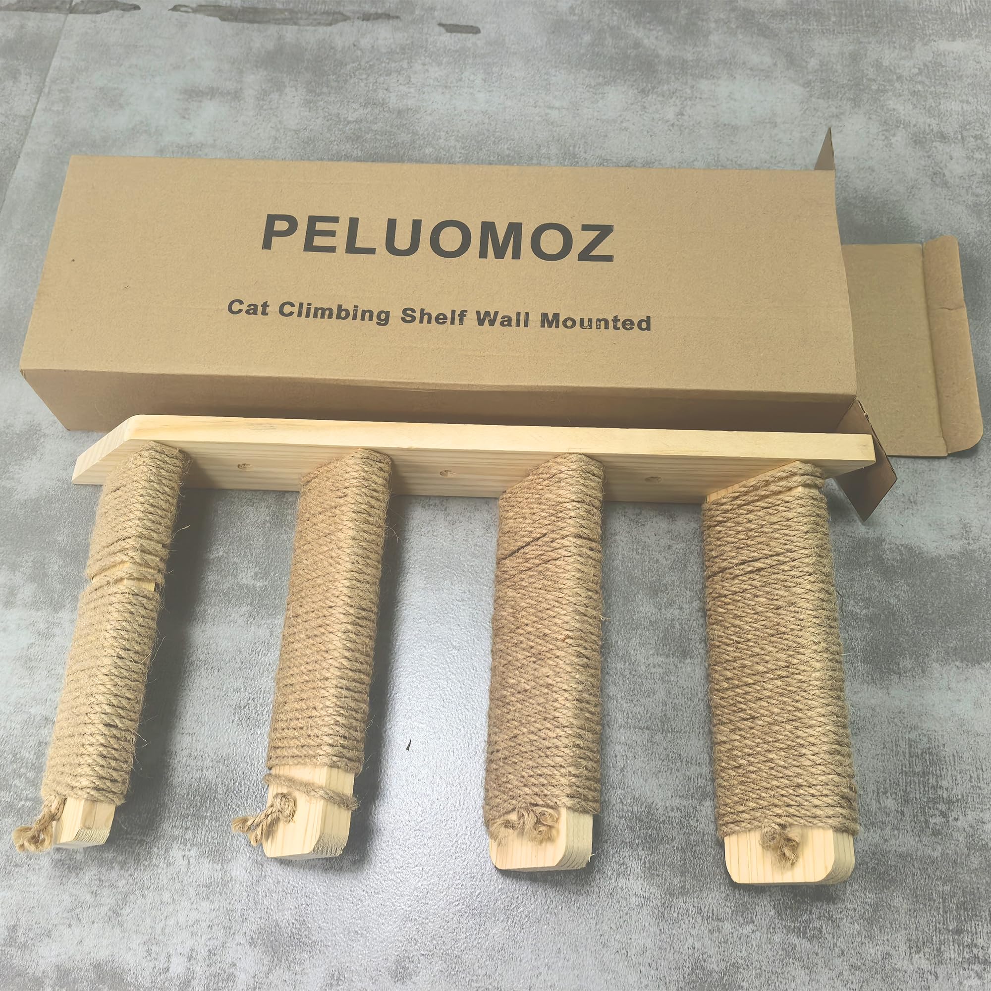 peluomoz included set with two shelves and a 4-step stair for versatile setups