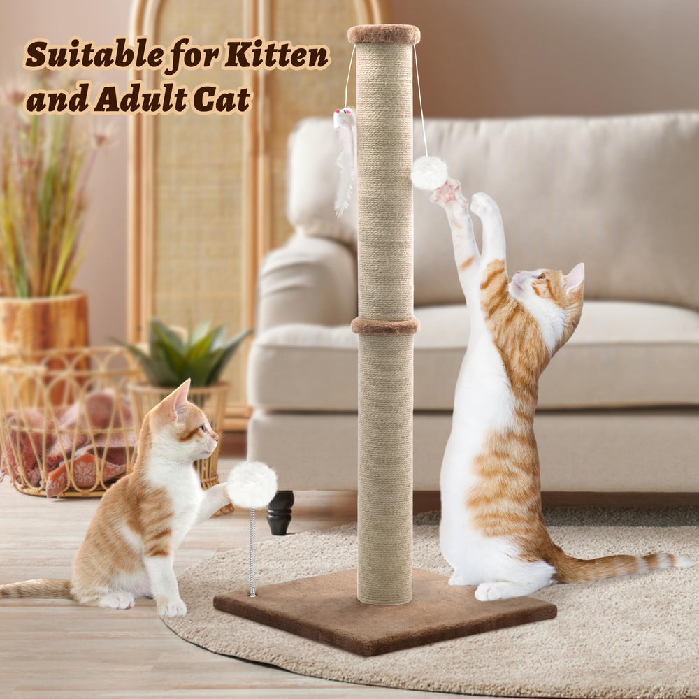 The PELUOMOZ plush dangling ball adds playful engagement for indoor cats.