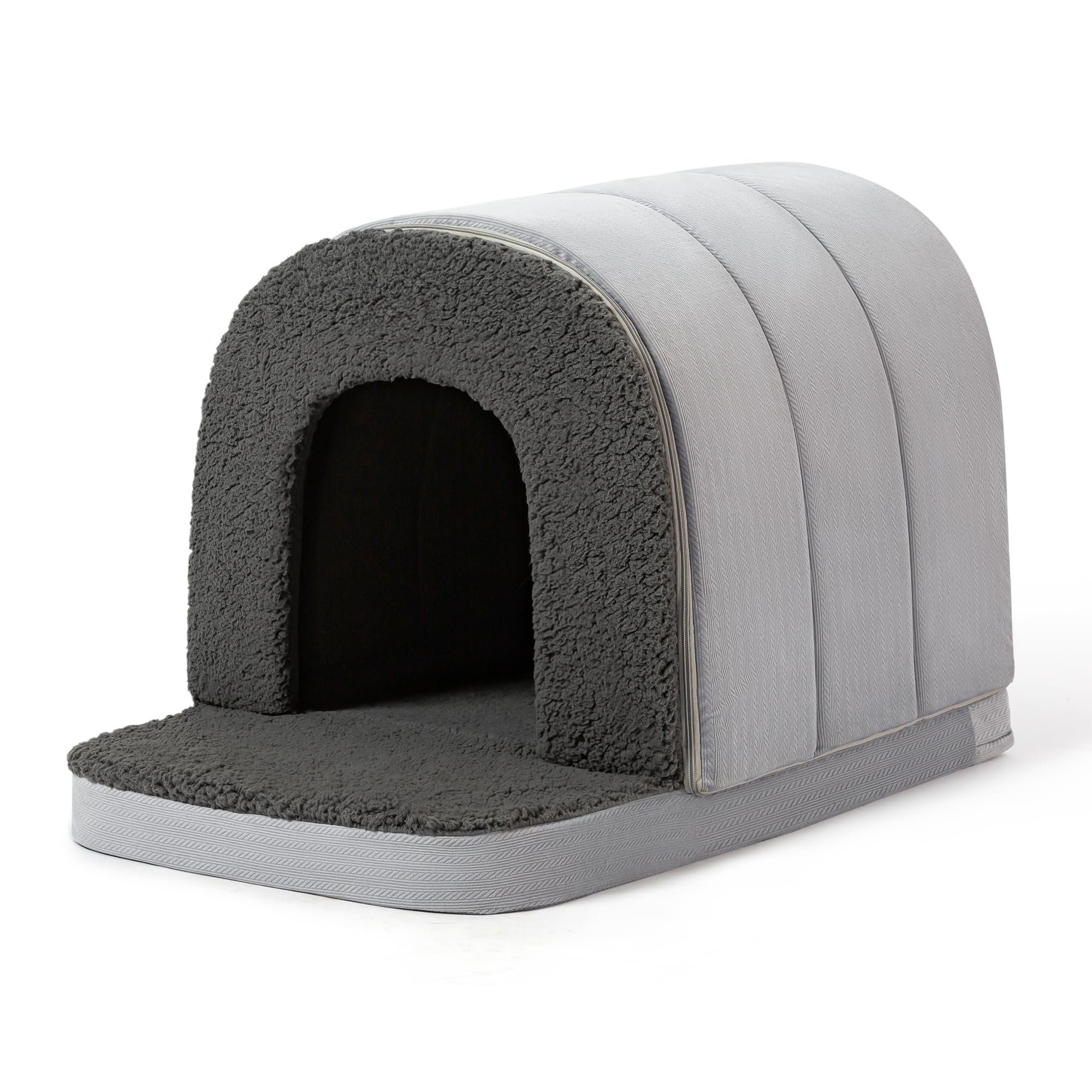 Pelzin charcoal cover blends with decor and hides everyday wear