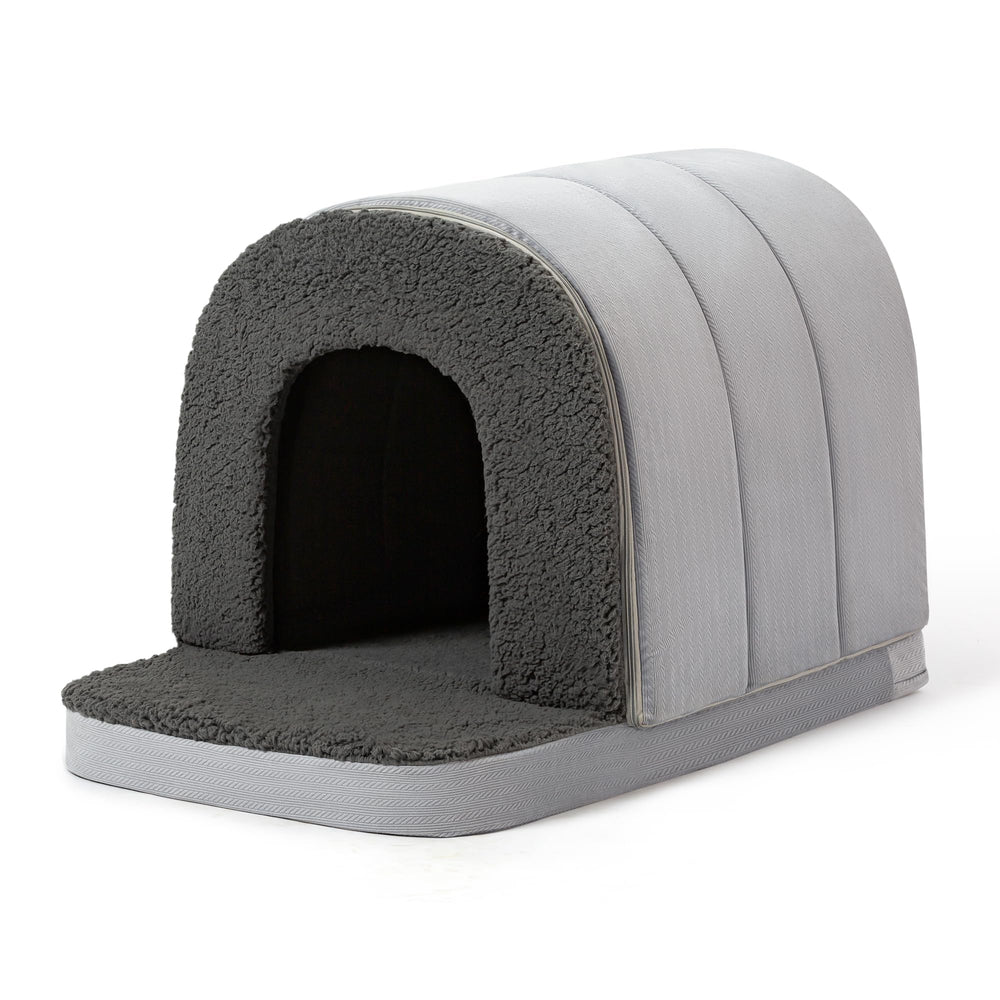 Pelzin charcoal cover blends with decor and hides everyday wear