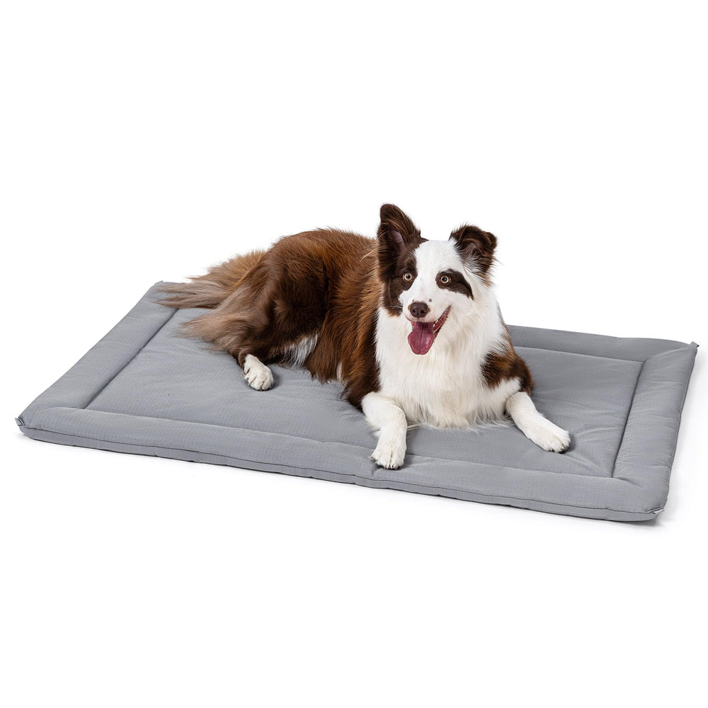 Pelzin Cybarmour chew-proof crate pad inside a crate for durability