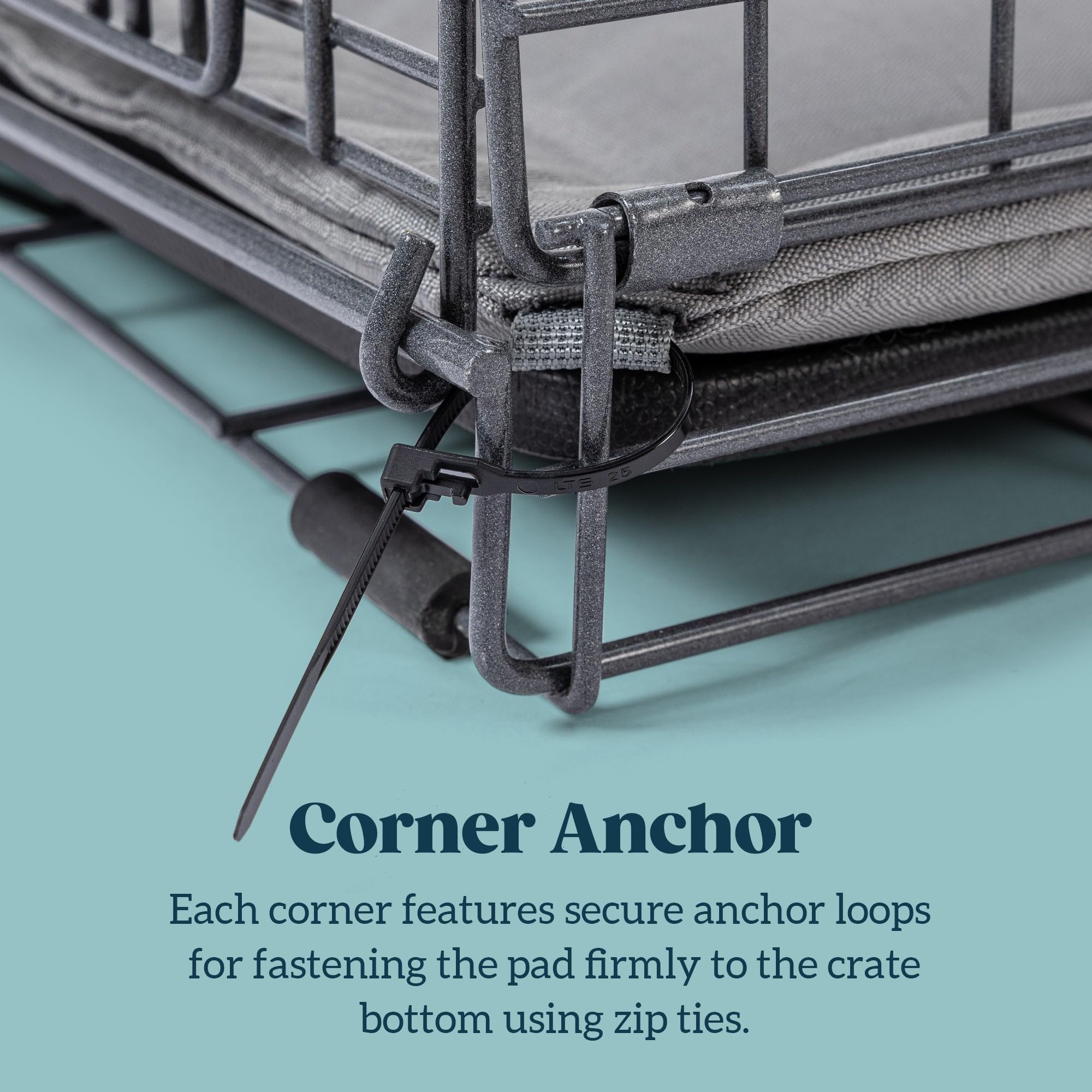 PELZIN Cybarmour stand-alone bed fits extra-large crates for versatile resting.
