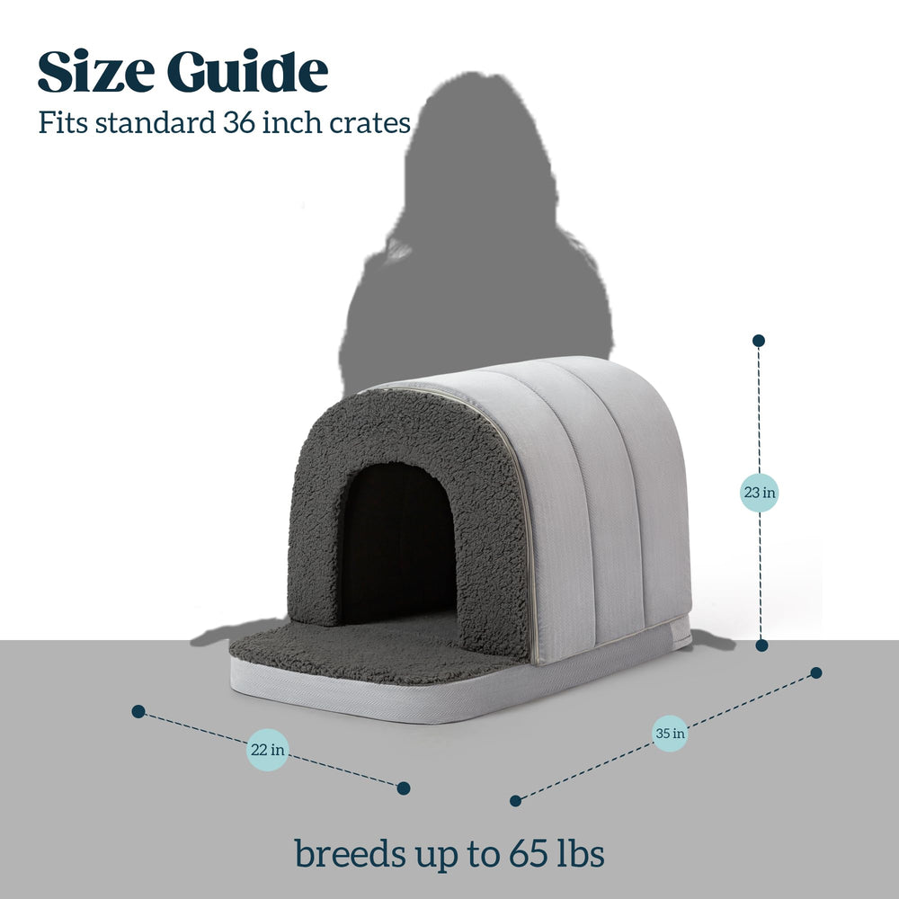 Pelzin indoor bed with waterproof liner simplifies cleanup after spills or accidents