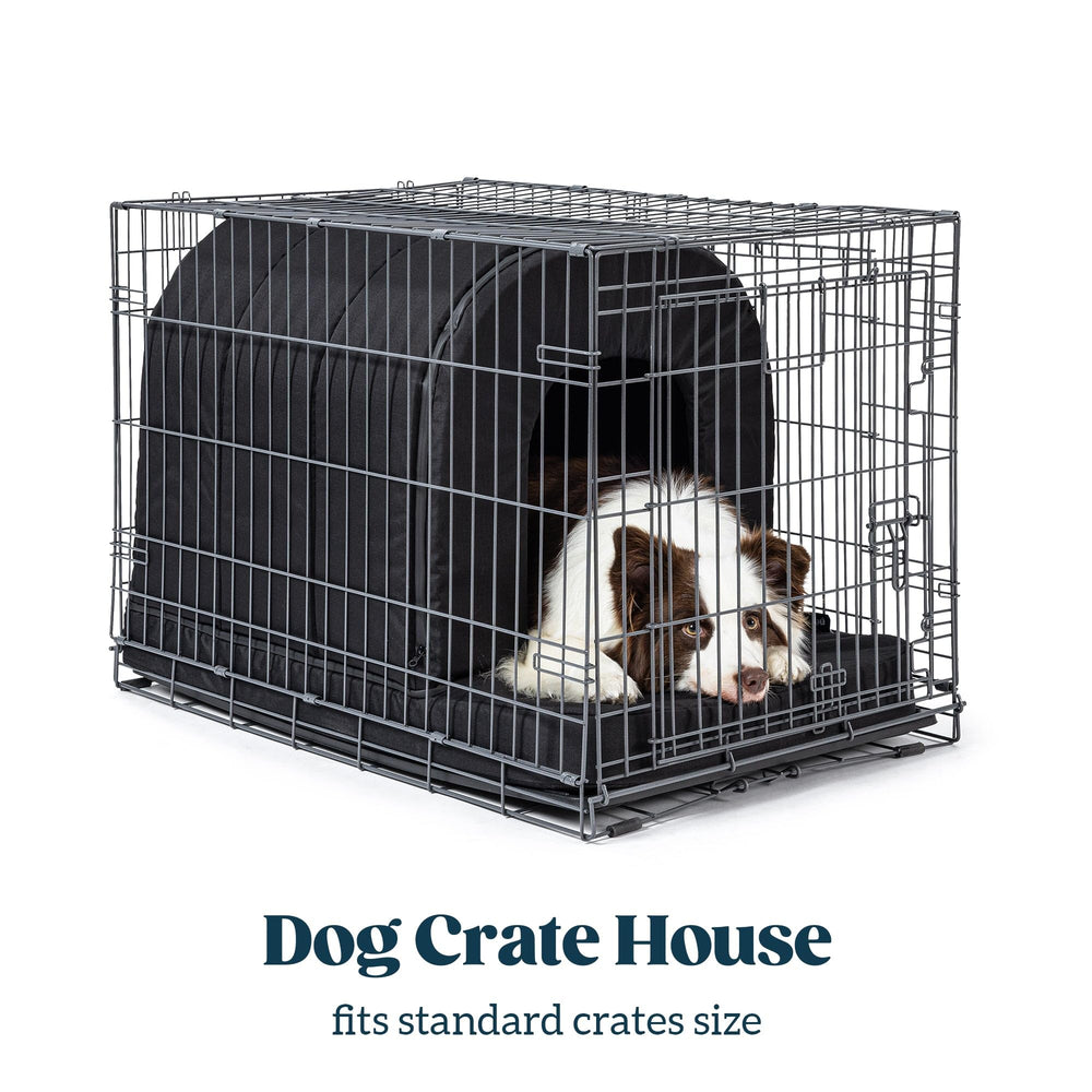 Pelzin waterproof dog house fabric endures outdoor weather and mud.