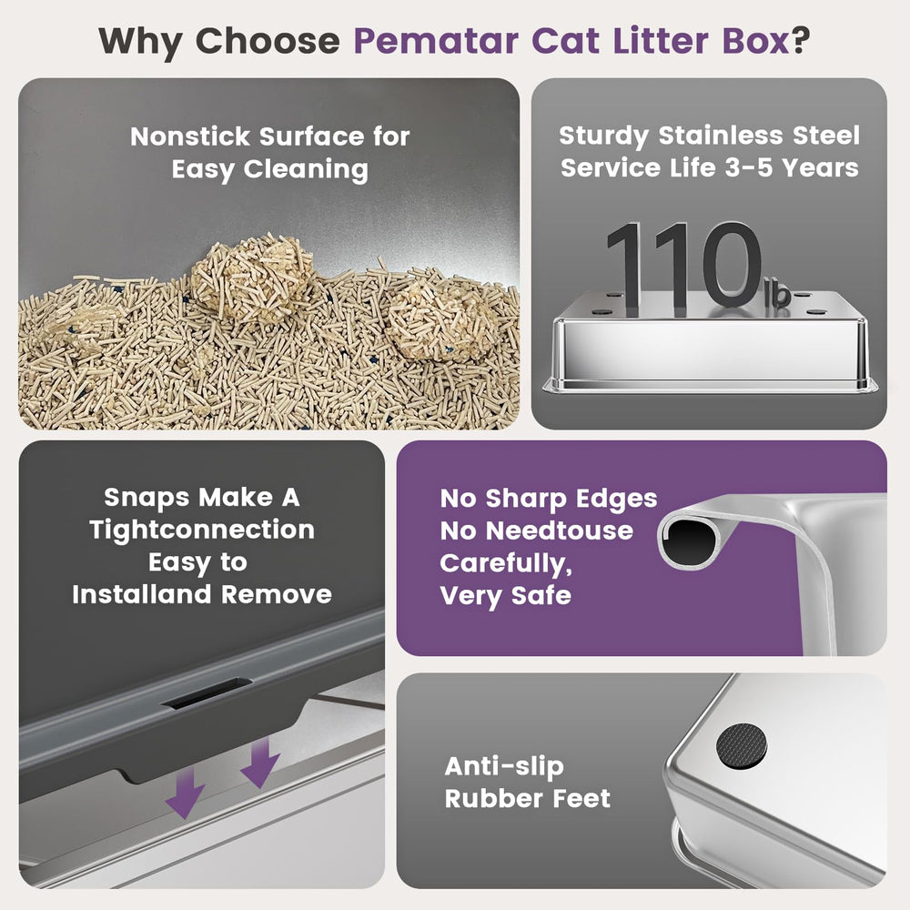 Pematar XXXL is ideal for multi-cat households and easy maintenance.