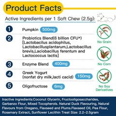 Penkyer Probiotics label close-up highlighting 6B CFU probiotics and prebiotics.