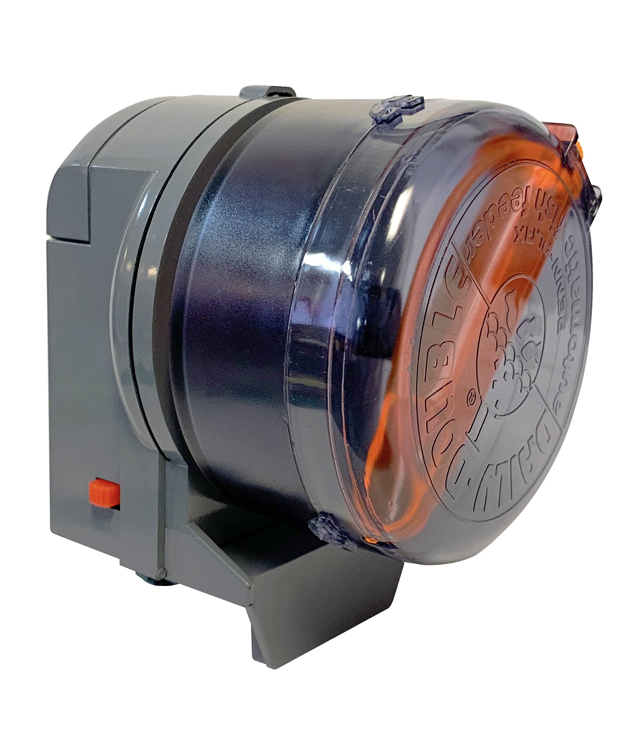 Penn-Plax Daily-Double feeder drum capacity supports up to four weeks of flakes