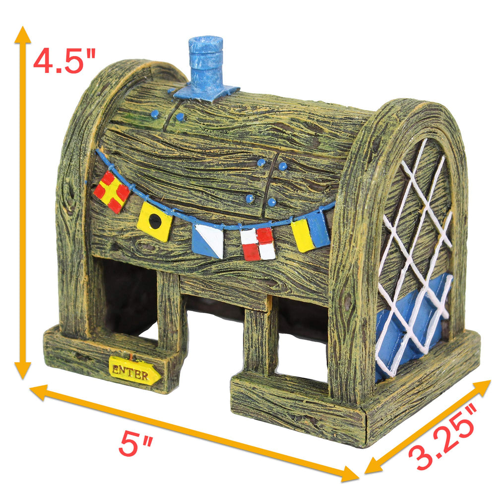 Penn-Plax licensed SpongeBob decor from Krusty Krab appeals to fans.