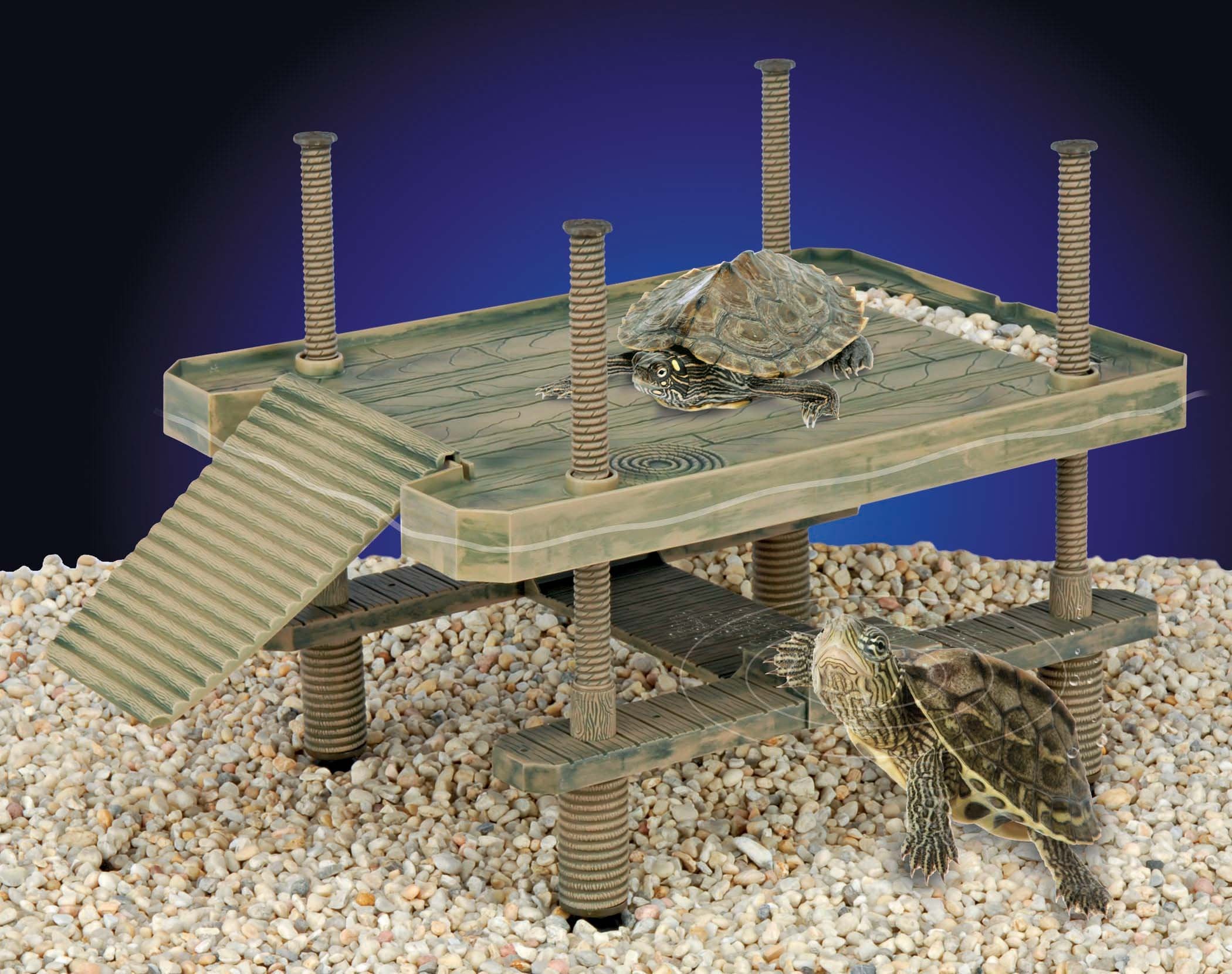 Penn-Plax Reptology basking platform closeup shows elevated sunning spot.
