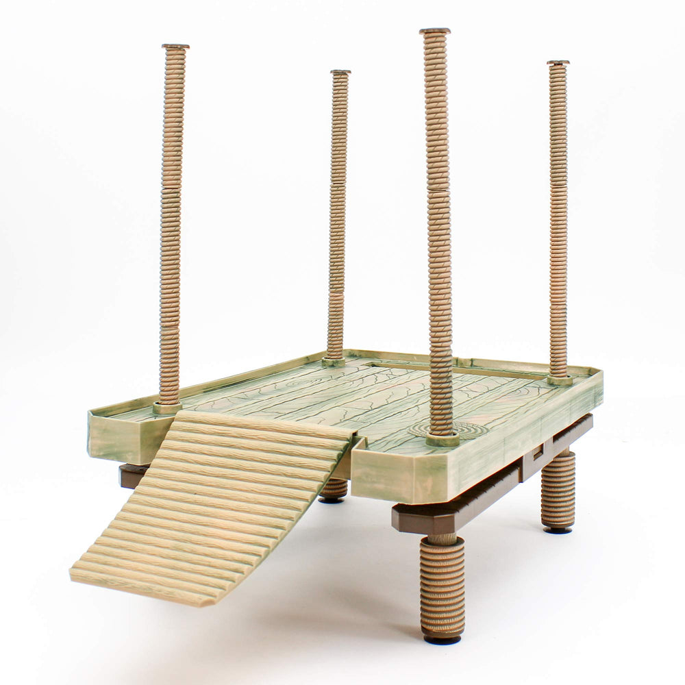 Penn-Plax Reptology docking ramp enables easy turtle access.