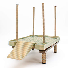 Penn-Plax Reptology docking ramp enables easy turtle access.