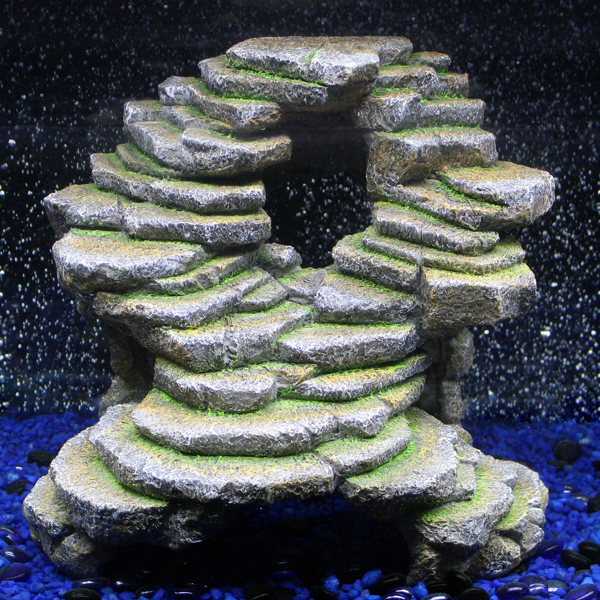 Penn-Plax Reptology Shale Scape Top Basking Platform highlights temperature regulation space.
