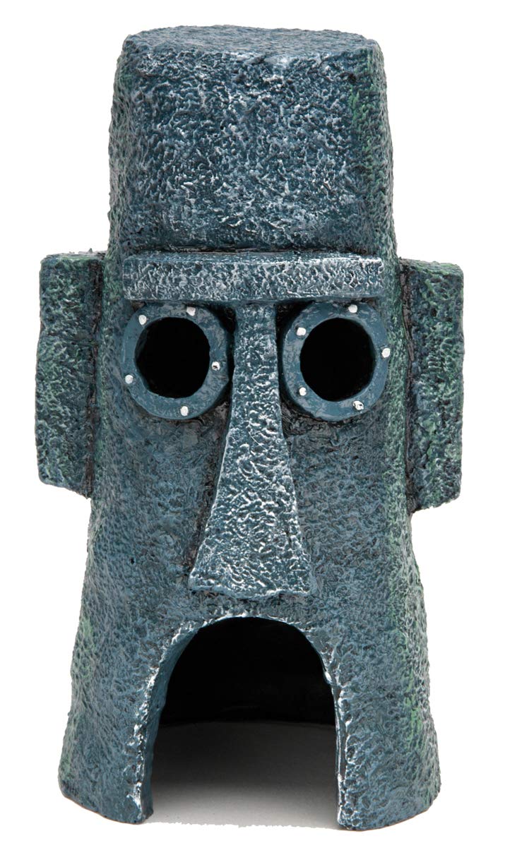 Penn-Plax SpongeBob Squidward’s house closeup adds playful charm and a unique tank focal point.