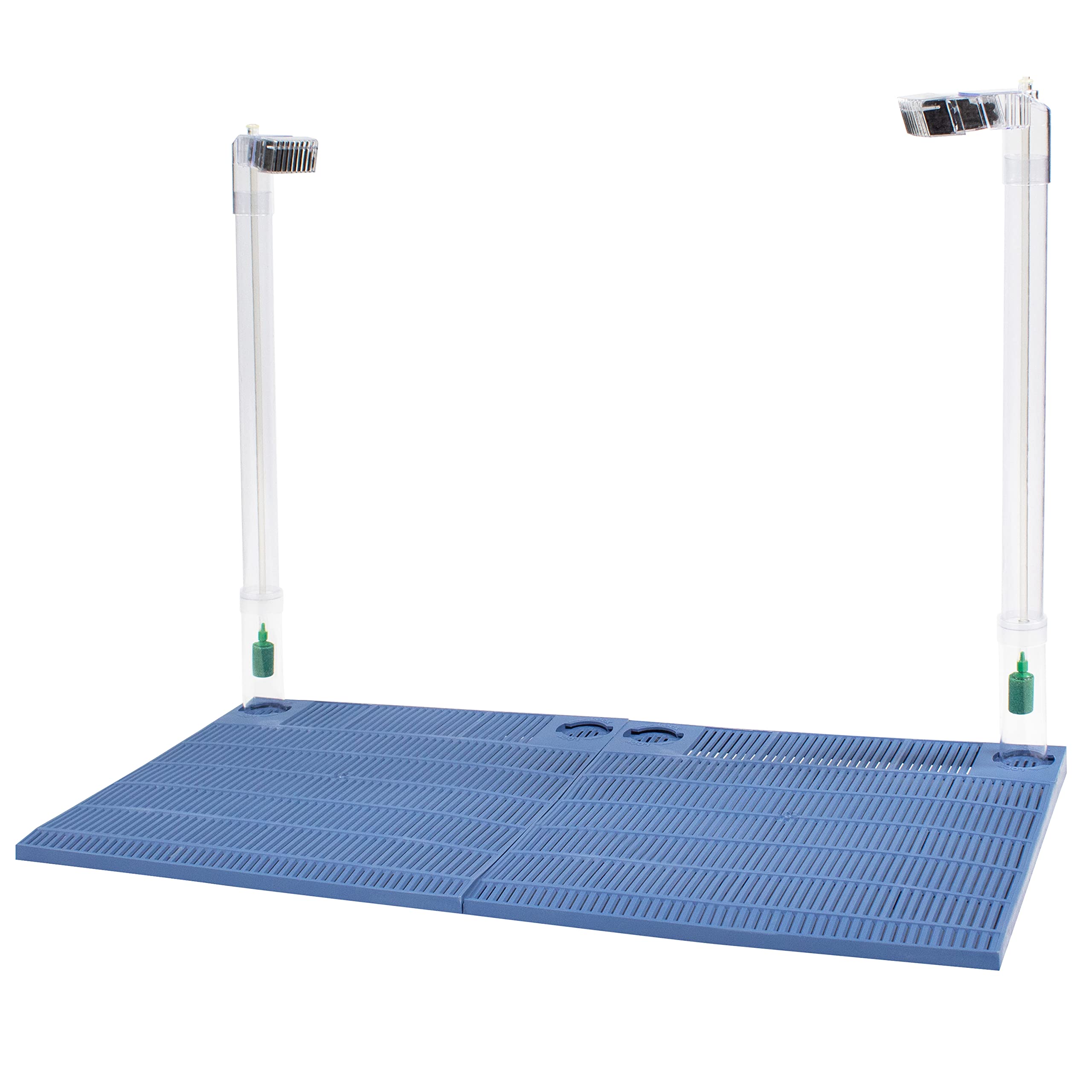Penn-Plax undergravel filter placement offers versatility for 15-20 gallon aquariums.